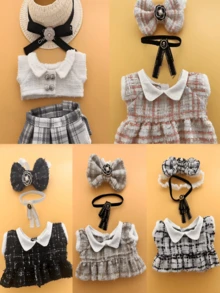 ملابس مناسبة لدمى بلوش مقاس 15/17 سم، بدلات بديلة لتماثيل لابو، الملابس فقط - دمية تلبيس الملابس - مشاهدة 1