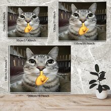 1pc Kawaii Cat Tapestry Animal Pattern Tapestry Polyester Home Accessories Easy To Install Wall Hanging Decor Bedroom Living Room Dorm Gifts For Men Women Included Free Installation Package Room Decor Home Decor Wall Decor Bedroom Decor Wall Art Poster Home Decor Living Room Tapestry For Room Wall Tapestry Flag Room Decoration Stuff - Multicolor - View 8