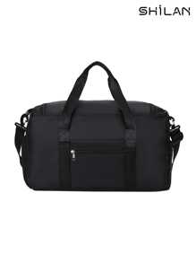 SHILAN Grand sac de voyage zippé, sac de rangement de voyage pliable, sac de cabine, sac de week-end simple