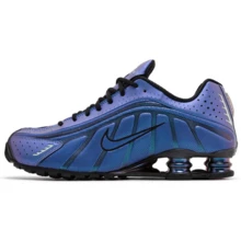 Item: Nike Shox R4 Iridescent HQ3446-001 Men's Fashion Sneaker New - Blue and Black - View 2