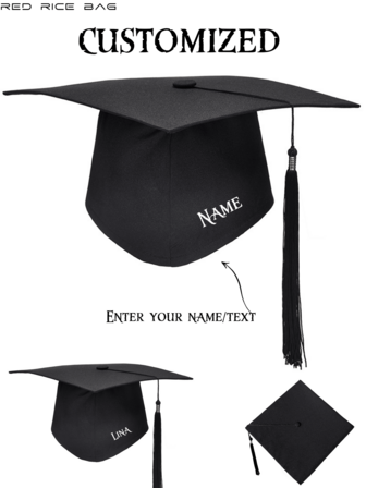 1 st. julhatt, jul, julklappar, tomte, hatt julhatt jul anpassat namn 18-åring examen tryckt skolmärke gymnasieexamenshatt universitetsmössa 1 st. ett stycke anpassad modetygväska väst unik present stor kapacitet lätt shopping matinköp vikbar tryck bokstavstryck shopping fritid skola kontor förvaringsväska