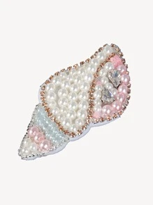 Handmade Beaded Colorful Sea Ocean Starfish Shell Shaped Sew On Patch Applique, Suitable For Clothing, Pants, Hats, Headbands, Bags DIY Crafting