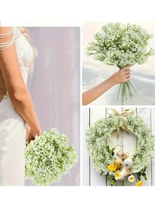 40pcs/20pcs Artificial Flowers Baby Breath Flower Fake Gypsophila, Roose Gypsophila Artificial Flowers Gypsophila Plants Gypsophila Flowers Gypsophila Artificial Bouquet Gypsophila Artificial Flowers For Wedding Bridal Bouquets Home Crafts Decoration, For Wedding Party Home Decoration Floral Bouquets DIY Accessories, Valentine Day, Gift Gifts Birthday Graduation- Plastic Flowers!!