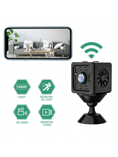 WiFi Camera, Built In Microphone, Portable USB Rechargeable Motion Sensor DV Monitoring, Night Vision Security Video Surveillance Camera Family Pet. view 2