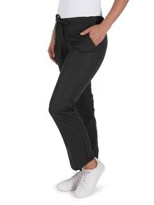 Pantalón Antifluido de Corte Recto con Jareta y 3 Bolsillos | Prenda Resistente a Líquidos y Manchas | Diseño Versátil y Funcional | Ideal para Uso Médico, Uniformes y Actividades Cotidianas | Tejido Ligero y de Secado Rápido | Ajuste Cómodo y Duradero | Disponible en Blanco, Borgoña, Fucsia, Lavanda, Marino, Negro, Púrpura, Verde Olivo | Tallas CH a XG - Negro - Ver 4