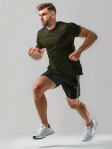 5-Pack Unisex Cotton T-Shirts - Classic Solid Color Crew Neck Tee - Casual Sports Pullover, All-Season Loose Fit, Regular Length Short Sleeve Halloween Gift Autumn And Winter Undershirt Basic Layer Tee Shirt - multicolour 3 - 查看 4