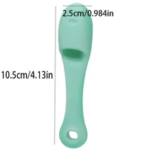 1PC Silicone Nose Brush For Cleaning Pores, Facial Wash Brush With Soft Bristles, Facial Cleanser Brush With Soft Nose Tips, Finger Cots Brush For Removing Blackheads, Silicone Brush