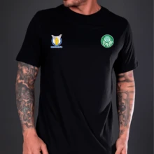 Shirt Brazilian Championship Palmeiras Fan Shirt Green Spot - màu đen - Xem 2