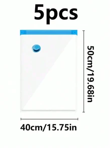 20/10/8/5/1pcs Vacuum Compressed Storage Bags, Travel Organizer Bags, Reusable Vacuum Bags Save 80% Space For Jacket, Shirt, Quilt, Pants, Home, Dorm, Closet, Bedroom, Bathroom, Travel, Back To School, Organizer, Wardrobe, White T-Shirt, Black Pants, Women Winter Clothes, Dress