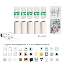 10 Rolls Printable Paper Rolls Mini Printer Paper Thermal Label 57 X 25mm White Printable Heat Sensitive Thermal Paper Rolls - Multicolor - View 17