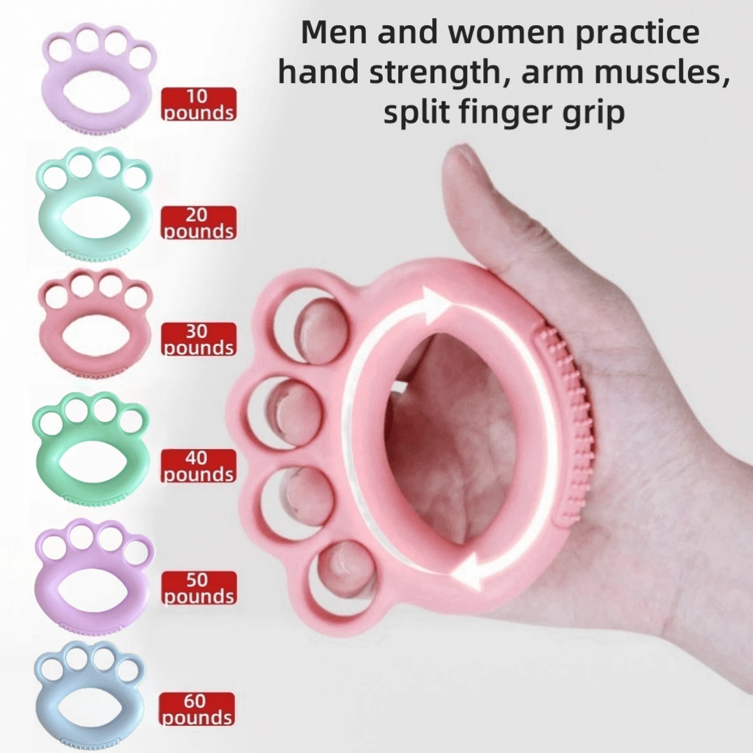 1pc Unisex Finger Strengthener, Five Fingers Grip Trainer, Hand Muscle Exerciser For Finger Flexibility & Wrist Workout At Home - Multicolor - View 1