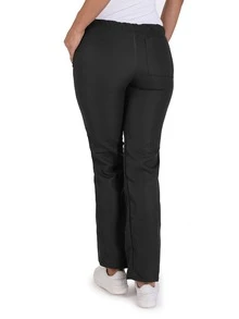 Pantalón Antifluido de Corte Recto con Jareta y 3 Bolsillos | Prenda Resistente a Líquidos y Manchas | Diseño Versátil y Funcional | Ideal para Uso Médico, Uniformes y Actividades Cotidianas | Tejido Ligero y de Secado Rápido | Ajuste Cómodo y Duradero | Disponible en Blanco, Borgoña, Fucsia, Lavanda, Marino, Negro, Púrpura, Verde Olivo | Tallas CH a XG - Negro - Ver 3