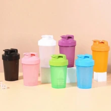 Vaso para batido de 400ml, botella agitadora de proteína para deporte y fitness - Multicolor - Ver 5