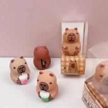 Taille-crayon de bureau en forme de dauphin, décoration de bureau. Taille-crayon créatif en forme d'hippopotame de dessin animé, animal mignon. Exquis et compact, emballé aléatoirement, petit cadeau, retour à l'école