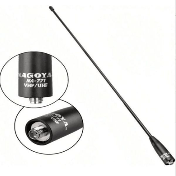 Antena Para Walkie-talkie Baofeng De 15.6 Pulgadas De Actualización Con Doble Frecuencia Uv Vhf / Uhf 144 / 430mhz Antena Sma-f Para Uv-5r Uv-82 Bf-888s