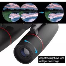 Binoculars 30x60 Zoom Outdoor Travel Compact Folding Telescope - 黑色 - 查看 5