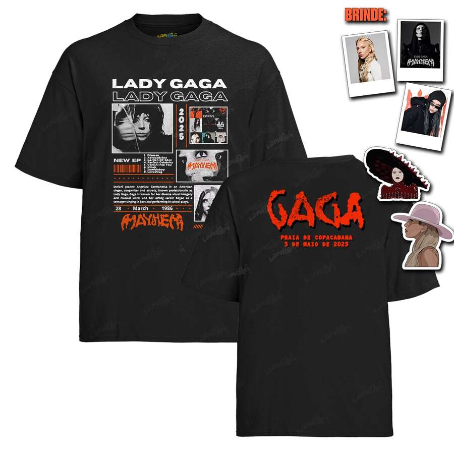 Graphic Tee Tshirt Laddy  Mayhem 2025 FC - 黑色 - 查看 1