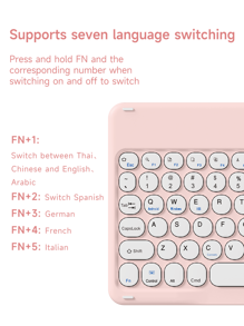 Clavier sans fil ultra-fin, souris sans fil, clavier avec des touches à bordure arrondie élégante, clavier sans fil portable silencieux, compatible avec iOS, Android, Windows, convient aux smartphones, ordinateurs portables, bureautiques, iPads, tablettes, pour usage domestique et de bureau, plusieurs options de couleurs, plug and play, interface Type-C