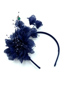 1Pc Fascinators Hats For Women Tea Party Hat Ladies Beaded Aliceband Fascinator Weddings Races Royal Ascot Headband - Style a - View 5