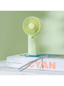 1 pieza Mini ventilador con una velocidad de viento y cuerda colgante - Regalo de fiesta (Pilas no incluidas, se deben comprar por separado) para verano y para uso al aire libre, deportes, viajes, cocina, dormitorio, escuela, oficina, y para mujer, hombre, niños, adultos, verano, viajes, accesorios de viaje