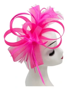 1 buc pălării fascinatoare pentru femei, pălărie pentru petrecere de ceai, pălărie fascinatoare pentru femei, pălărie cu clips, nunți, curse de zi pentru doamne, petrecere regală Ascot - Stilul A - Vizualizare 11