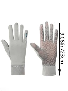 زوج قفازات حرير جليدي للحماية من الأشعة فوق البنفسجية، مناسبة للارتداء اليومي