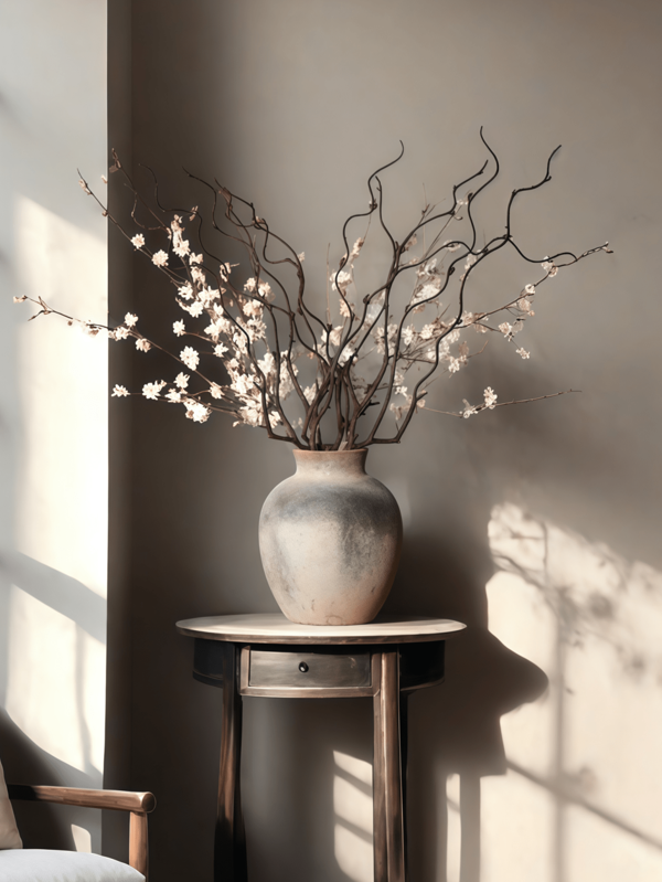 1PC Ceramic Japanese Wabi Sabi Wind Round Belly Narrow Mouth Vase Suitable For Homestay Art Decoration Vase Decoration Living Room Desktop Flower Arrangement Beautiful Vase Entrance Atmosphere Vase Decoration
