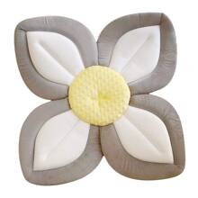 1 pièce Chaise de bain bébé en forme de lotus, convient aux nouveau-nés et nourrissons de 0 à 6 mois et plus, tapis de bain bébé lavable en machine