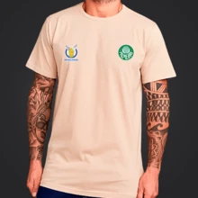 Shirt Brazilian Championship Palmeiras Fan Shirt Green Spot - Beis - Ver 2