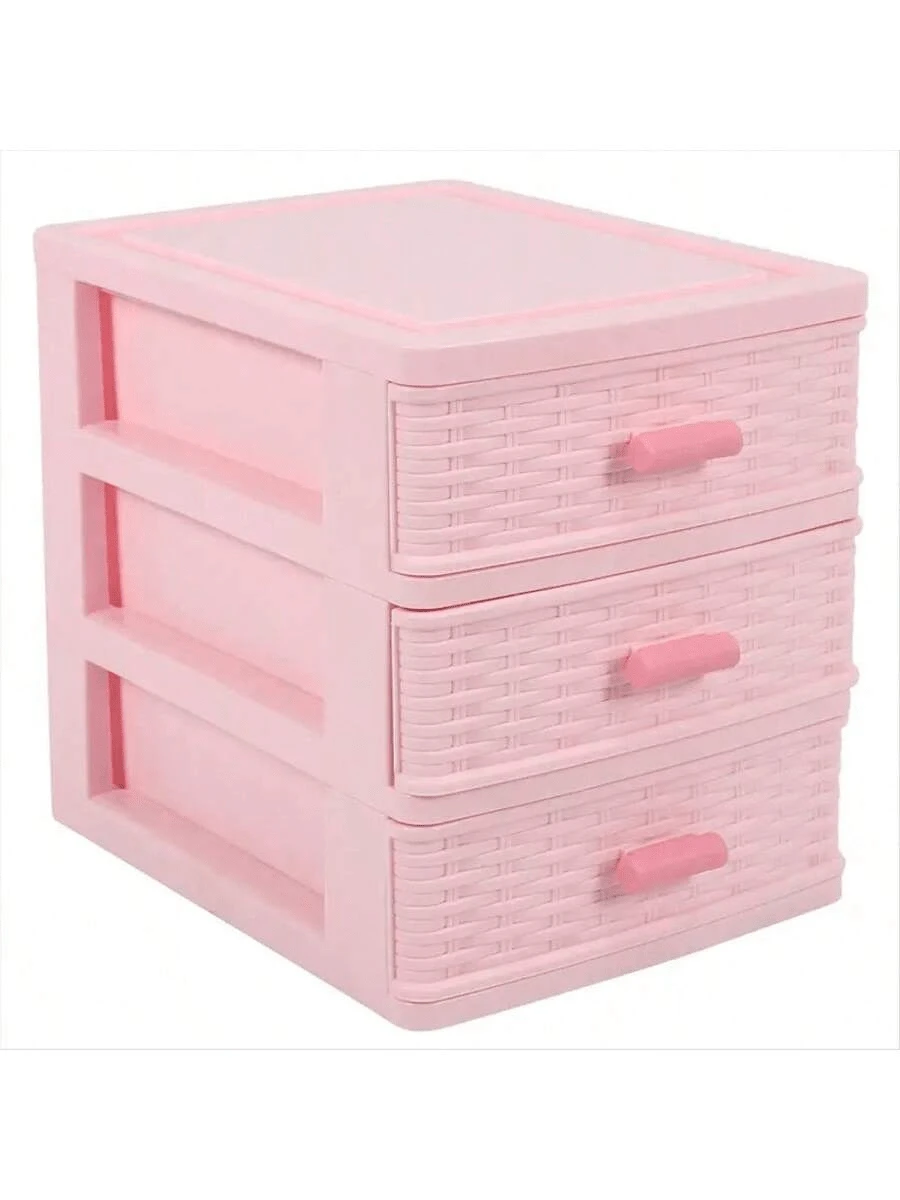 1 pezzo Scatola portaoggetti rosa per gioielli, decorazione camera rosa, multicolore/multi-livello/2 livelli/3 livelli/4 livelli per casa, scrivania in ufficio, per piccoli oggetti, scatola portaoggetti a cassetto/scatola rosa per accessori per capelli di ragazze, organizer da scrivania a cassetti in rattan multi-livello per gioielli e cosmetici di signore, forniture per il ritorno a scuola, regalo della festa della mamma