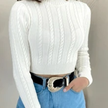 Women Sweaters - 白色 - 查看 2