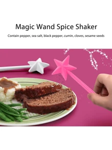 1/2/4pcs Seasoning Shaker, Refillable Salt And Pepper Seasoning Sticks Magic Wand Fairy Wand Ingredient Tool Kitchen Accessory Perfect For Dinner Party Or Family Gathering