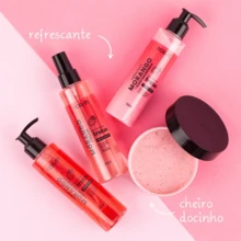 Porán Strawberry Kit With Body Splash – Soap + Moisturizer + Exfoliant + Body Splash (4 Items) - Strawberry+Strawberry Body Splas Kit - View 4