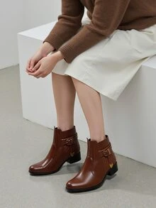 Women Fashion Boots - Rỉ Nâu - Xem 1