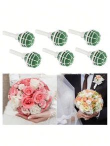 1/2pcs，新娘花束架新娘花束架泡沫花柄花束架大尺寸适合新娘人造花，手捧花用于装饰、情人节、礼物礼物生日毕业