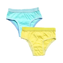 10 Calcinha Infantil Menina 100% Algodão Estampada Lisa com Elástico Resistente Cós Alto - Multicolorido - Visão 6