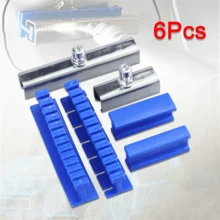 Besper 6 Pieces Set Of Unpainted Dent Removal Tool, Dent Puller Accessory, Suitable For Repairing Small Dents In Car Hail Pits (Blue) - Blue - View 11