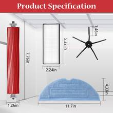 Replacement Accessories For Roborock S7,T7S,T7S PLUS,G10 Vacuum Robot Cleaner,Spare Parts Removable Brush/Roller Brush Mop Cloth/Mop Rag HEPA Filter And Side Brush. - Roborock Parts - View 8