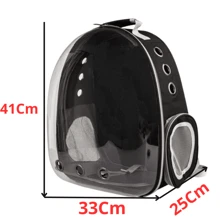 Mochila Pet Astronauta Visão Panorâmica Cachorro Gato Cães Animais Roedores Passáros Acrílico Fumê