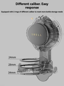 1pc Multi-Layer Slip-Resistant Plastic Shower Caddy | Minimalist White Square Waterproof Bathroom Storage Rack, Organizer For Home - Multicolor - View 4