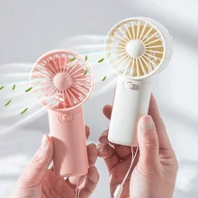 1 pieza Mini ventilador con una velocidad de viento y cuerda colgante - Regalo de fiesta (Pilas no incluidas, se deben comprar por separado) para verano y para uso al aire libre, deportes, viajes, cocina, dormitorio, escuela, oficina, y para mujer, hombre, niños, adultos, verano, viajes, accesorios de viaje