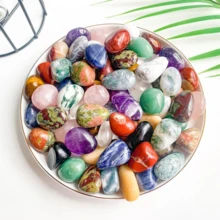 50g/100g/200g Natural Mixed Colored Crystal Polished Stones, Large Tumbled Polished Rocks, Aquarium Decorative Stones