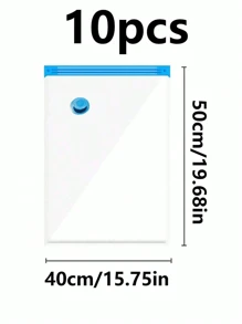 20/10/8/5/1pcs Vacuum Compressed Storage Bags, Travel Organizer Bags, Reusable Vacuum Bags Save 80% Space For Jacket, Shirt, Quilt, Pants, Home, Dorm, Closet, Bedroom, Bathroom, Travel, Back To School, Organizer, Wardrobe, White T-Shirt, Black Pants, Women Winter Clothes, Dress