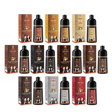 VOJO 1 Chai 420ml Thuốc nhuộm tóc nhanh màu xám phủ màu đen và nâu - Nâu sẫm - Xem 5