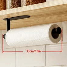 1pc Simple Kitchen/Bathroom Storage Rack, Can Be Used As Paper Towel Storage, Napkin Storage, Rag Holder,Silver/Black/Simple Version Available In Multiple Sizes And Types. Home Decoration Products, Kitchen Accessories Storage, Bathroom Storage Racks