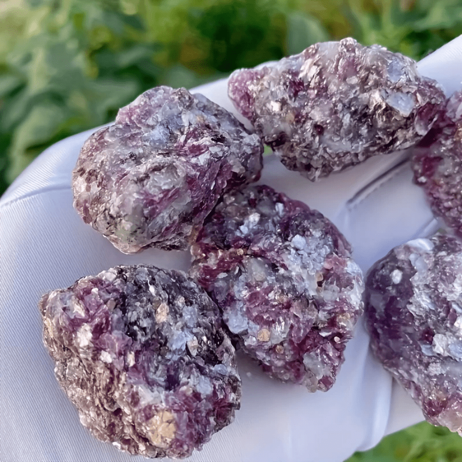 1/2/3pc Natural Purple Mica Crystal Raw Stone, For DIY Decoration, Home Decor, Garden Decor, Best Holiday Gift