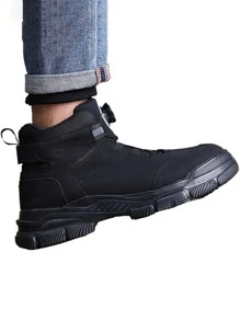 High-Top Safety Work Shoes For Men, Anti-Smash And Anti-Puncture, Lightweight, Breathable, New Style Suitable For All Seasons