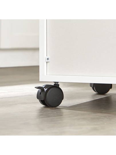 SoBuy FSB09 SCH, Mobile Kitchen Cabinet Microwave Oven Storage Trolley Dining Room On Wheels, Zwart view 11