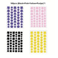 2000/1400/1120/400/240 Pcs Star Stickers, Halloween & Christmas Decoration Stickers, Colorful Five-Pointed Star Stickers For Party, Holiday Photo Decoration, Face Decor Stickers (1 Sheet Per Color), For Decoration Only (Not For Makeup)560/280/160/80/40pcs,Makeup,Cheap,Room Decor,Vanity,Travel,Bedroom,Makeup Accessories