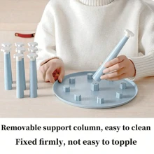 1 Pc 4/9/12 Detachable Pillars Upside-Down Cup Rack With Tray For Countertop, Household Desktop Mug Cup Drying Rack, Drinking Glass Drainer Stand, Glass Storage Holder Bottle Organizer For House Bar Club Party